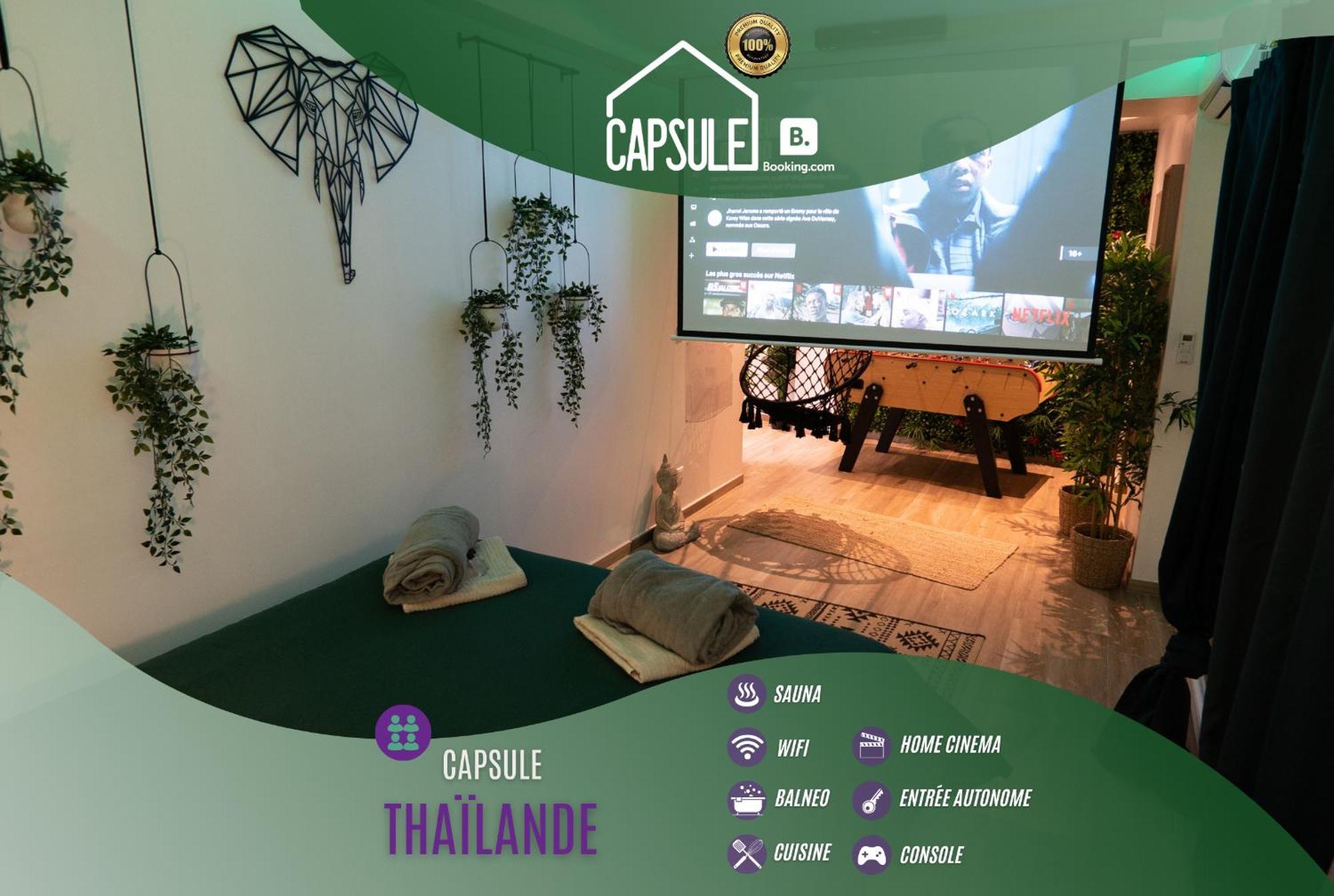 Capsule Thailande I Sauna I Balneo I Console I Jeux En Bois I Cinema I Cour Interieure Trith-Saint-Leger Exterior photo